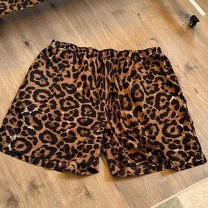 Leopard Print Men's Shorts